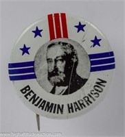 Benjamin Harrison Political Pinback Button
