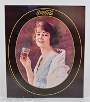 1973 Coca-Cola Coke Metal Wall Advertising Sign