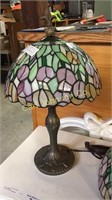 2 TIFFANY STYLE STAINED GLASS LAMPS (CHOICE)