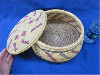 nice india weaved basket with lid