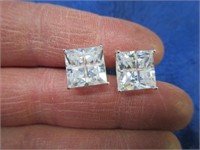 sterling silver cz earrings