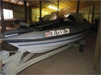 BAYLINER BASS BOAT, 50HP MTR, TRAILER, ACCESSORIES