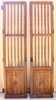 Furniture Antique Wood Parlor or Library Doors