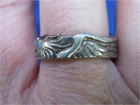 sterling silver band ring - size 9.25