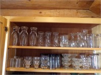 LARGE SEKECTION OF GLASSES, STEMS, OTHER