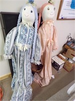 LINEN DOLLS ARE APPROX 50" TALL