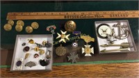 LOT OF 32 MILITARY PINS