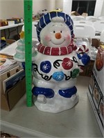 Snowman cookie jar