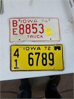 72 74 license plates