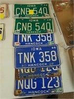 6 misc license plates