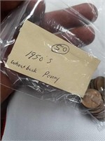 50 - 1950's pennies