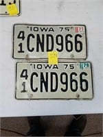 2 1975 license plates