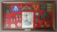MILITARY SHADOWBOX --PART OF A COLLECTION OF