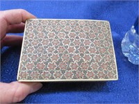 smaller mosaic inlaid box ~4 inch wide
