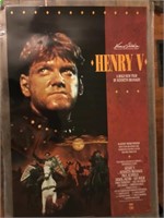 Henry V, rental store Promotional movie poster.