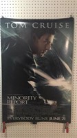Minority Report, movie poster with Tom Cruise.