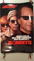 Bandits movie poster with Bruce Willis, Billy Bob