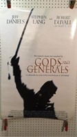 Gods and Generals movie poster with Jeff Daniels,