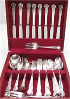 54Pc "Old Company Plate" Monogrammed Flatware