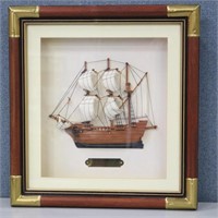 MAYFLOWER  Half Ship in Framed Shadow Box