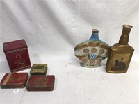 WC Fields, bottles, ad cans, decantors