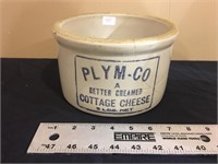 PLYM-CO COTTAGE CHEESE CROCK