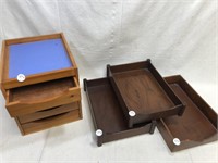 wooden paper trays