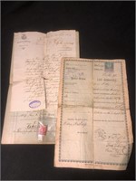 old paperwork, ledger, newspaper, Green B record