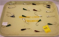 Fifteen Painted Jigheads Fishing Lures