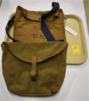 Two Vintage US Canvas Bags