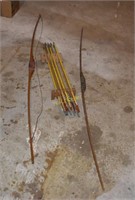 Two Vintage Bows and Arrows