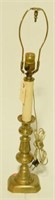 Lot #179 - Brass candlestick style electrified