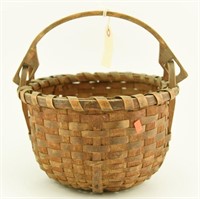 Lot #135 - Unique primitive Split Oak basket