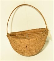 Lot #153 - Primitive hanging half basket with