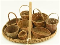 Lot #145 - Collection of baskets approx. (8)