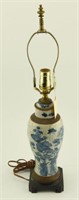 Lot #161 - Chinese export table lamp with