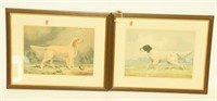 Lot #122 - (2) framed color lithographs of
