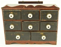 Lot #89 - Nice 8 drawer primitive spice