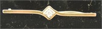 Lot #33 - Ladies 14K yellow gold bar pin set