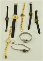 Lot #52 - Traylot of (8) ladies watches to