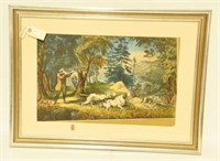 Lot #15 - Late 19th Century framed Currier