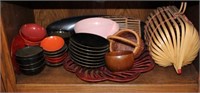 Large Lot of Mid Century Japanese Lacquer