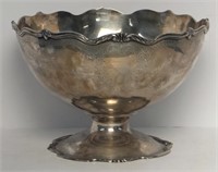 STERLING SILVER MONTEITH PUNCH BOWL 13" DIAM