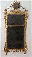 EARLY 19THC. CLASSICAL MIRROR IN ORIG. GILDING AND