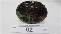 Carnival Glass hatpin- Big Butterfly
