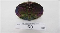 Carnival Glass hatpin- Big Butterfly