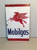 Genuine enamel Mobilgas bowser sign approx 50x30cm