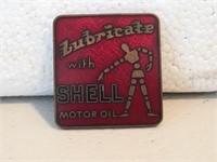 Genuine Lubricate with Shell badge
