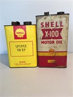2 x Shell 1 gallon tins
