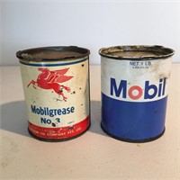 2 x Mobil grease 1 lb tins